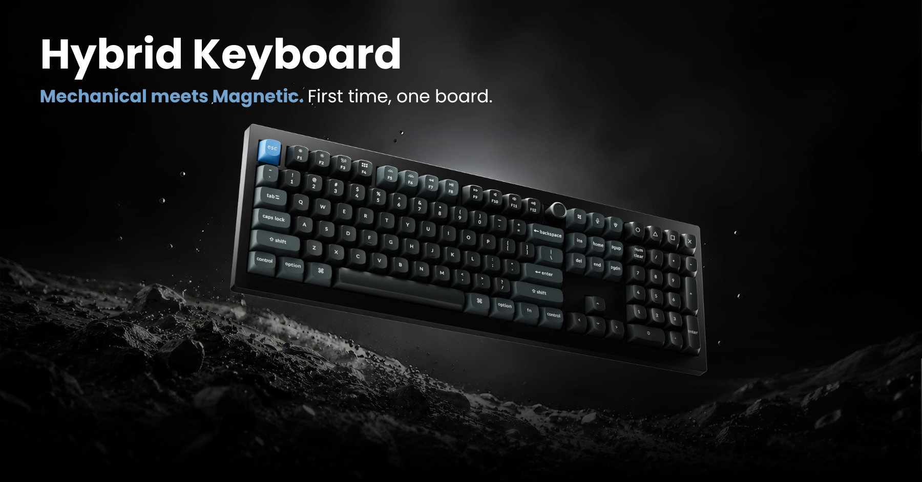 Hybrid Keyboard ตัวแรกจาก Keychron รวม Mechanical และ Magnetic ไว้ในบอร์ดเดียว