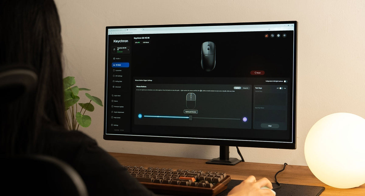 วิธีตั้งค่า Keychron G6 HE ผ่าน Launcher DPI และ HE Mode