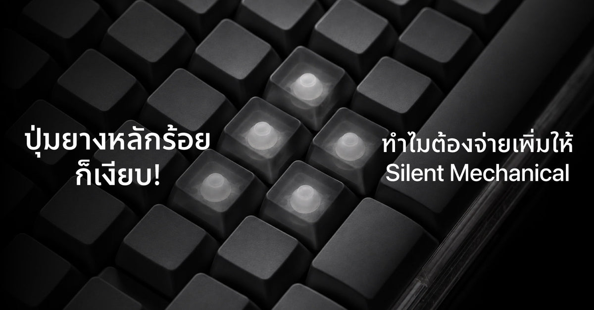Cover Membrane ปุ่มยางหลักร้อยก็เสียงเงียบ แต่ทำไมต้องจ่ายเพิ่มให้ Silent Mechanical