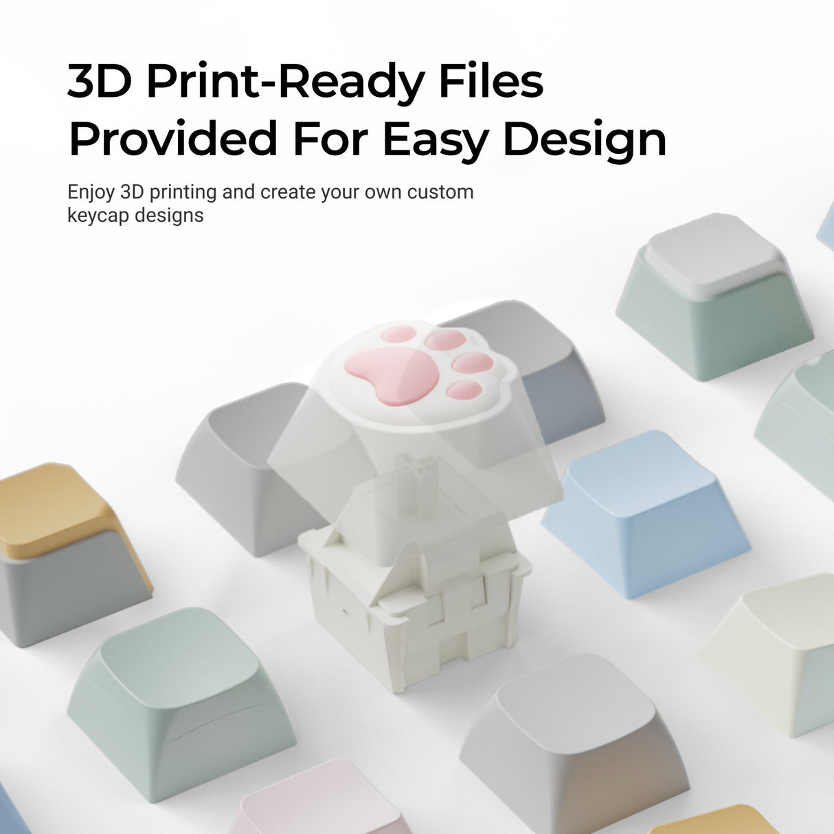 Keychron Big Kitty Paw Key Macro Mechanical - Keychron Thailand