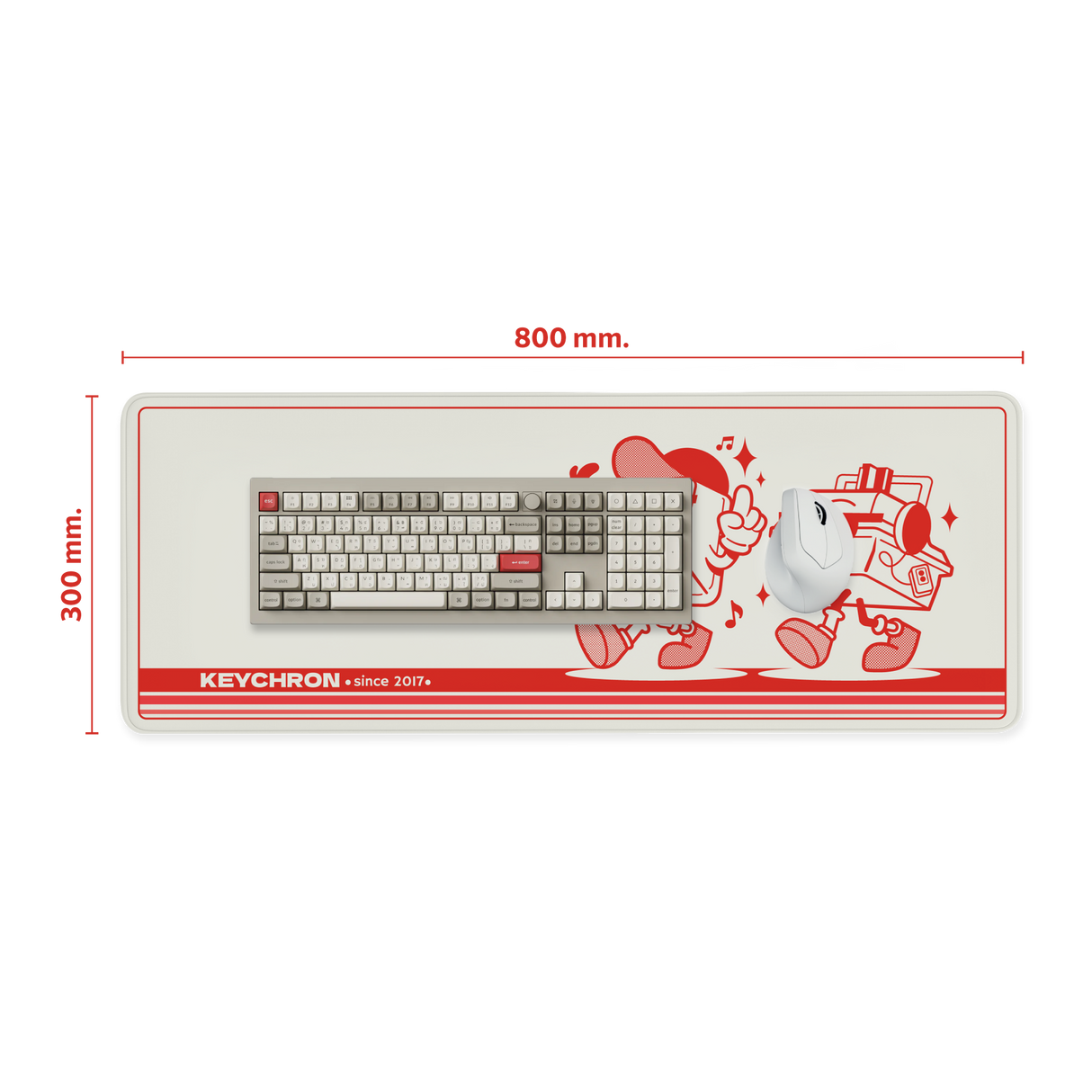 Keychron Desk Mat – Retro 80s Edition - Keychron Thailand