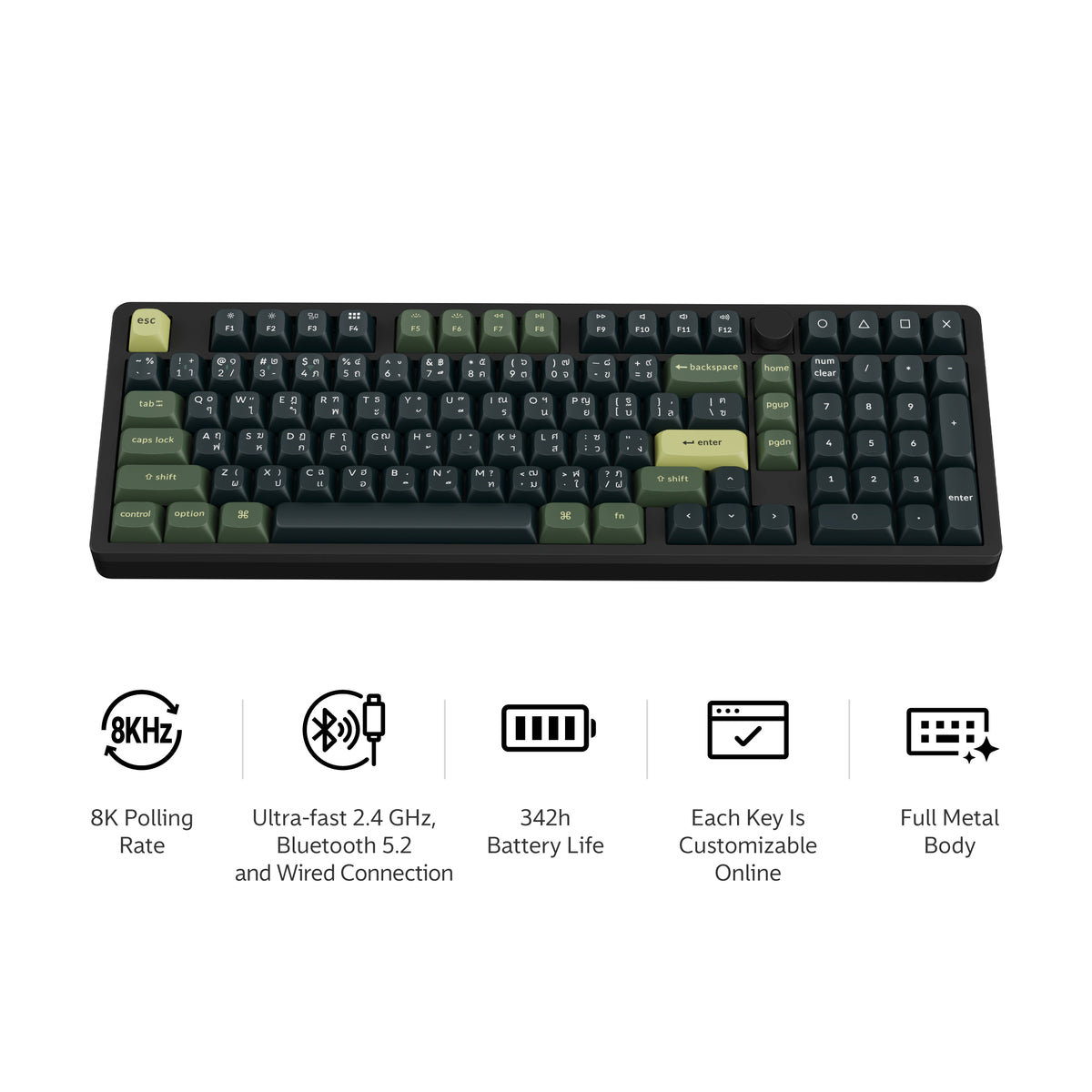Keychron J11 Ultra 8K Wireless Full Metal Mechanical Keyboard