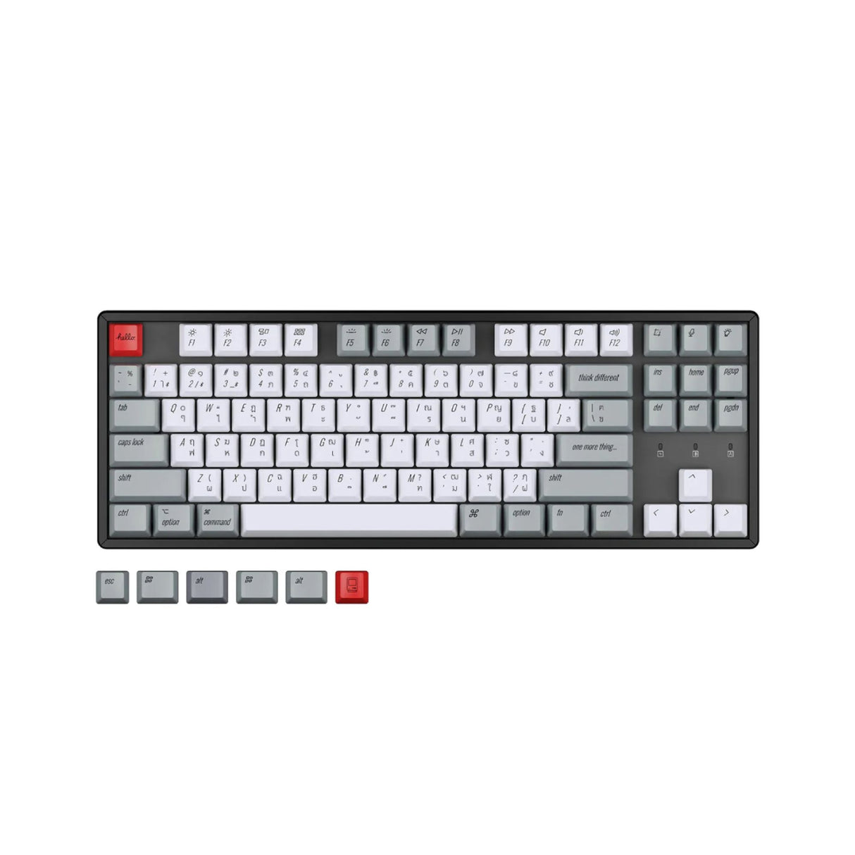 ชุดคีย์แคปภาษาไทย (TH Laser) Retro - OEM Dye-Sub PBT (ไทย-อังกฤษ) - Keychron