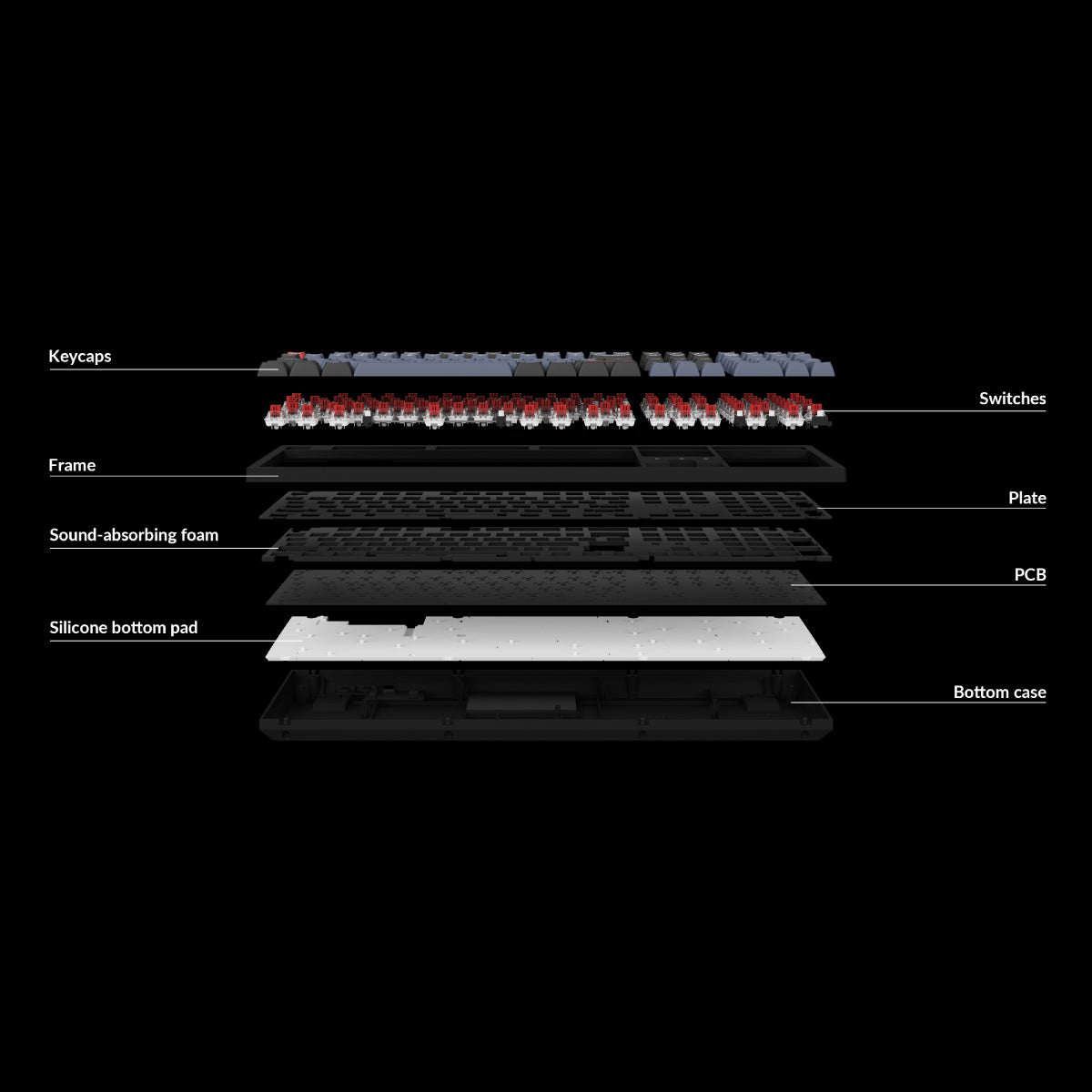Keychron K10 Pro QMK/VIA Wireless Custom Mechanical Keyboard - Keychron Thailand