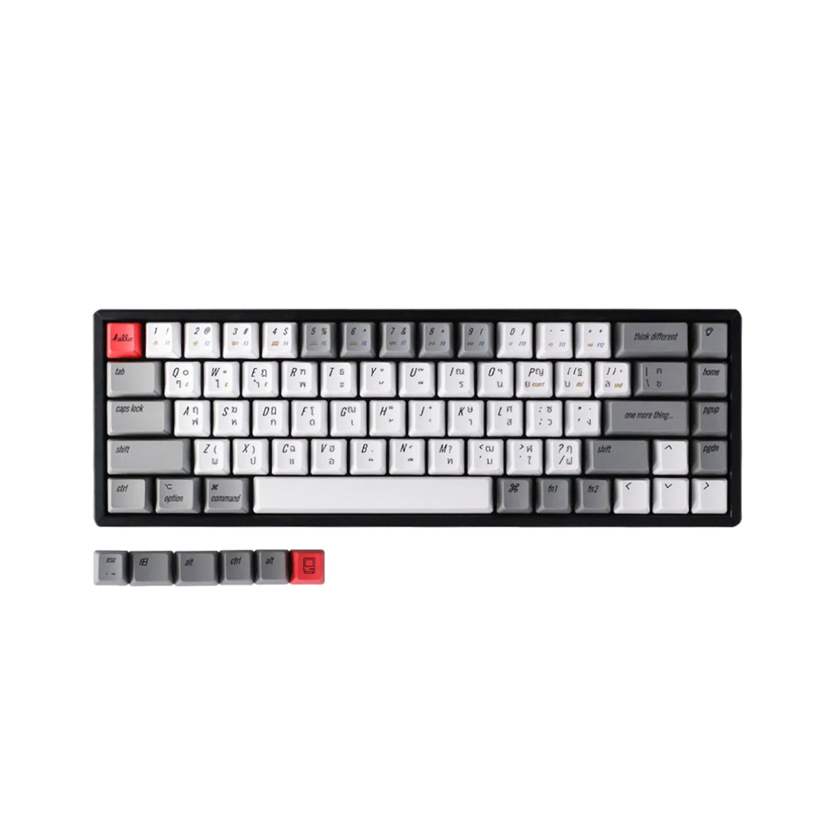 ชุดคีย์แคปภาษาไทย (TH Laser) Retro - OEM Dye-Sub PBT (ไทย-อังกฤษ) - Keychron