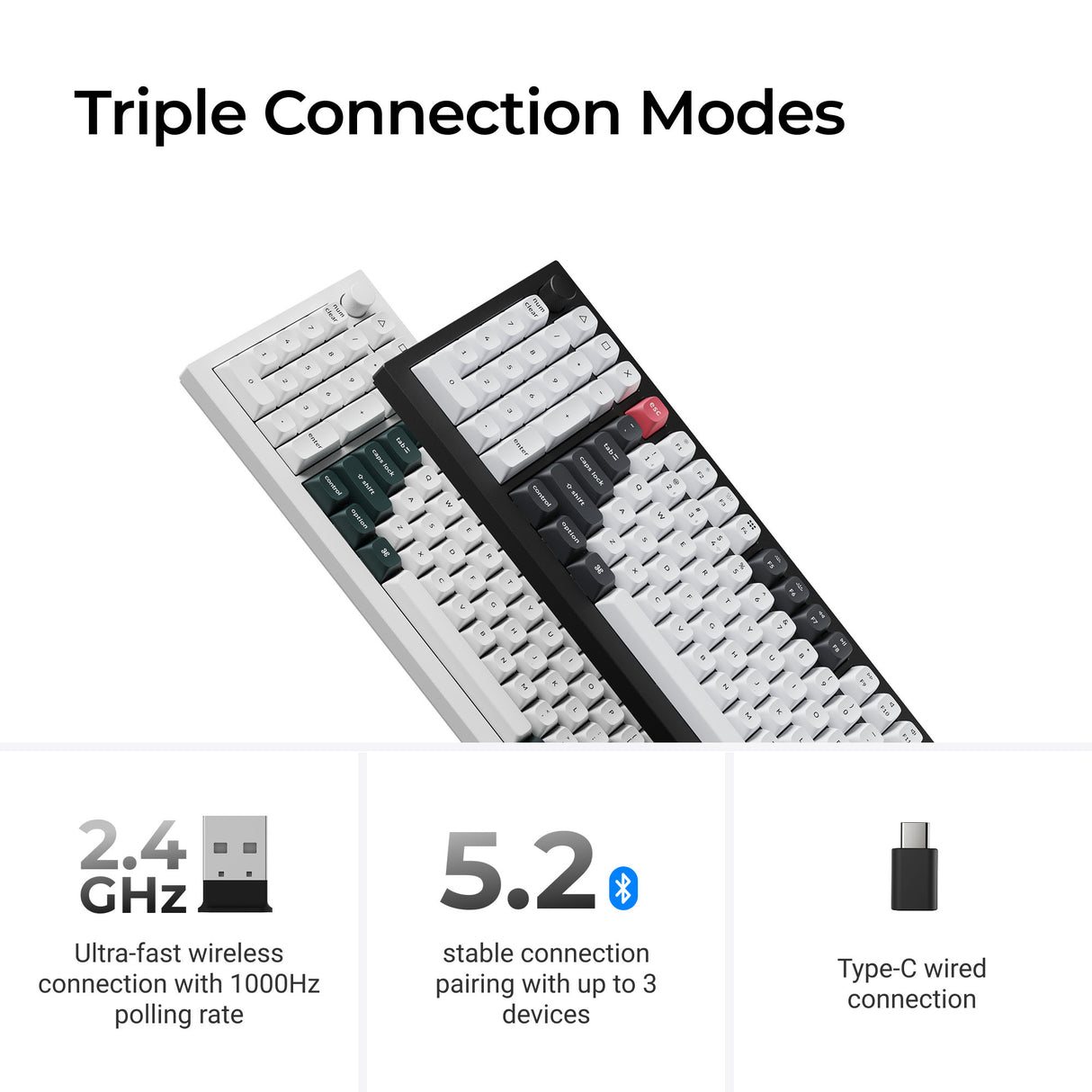 Keychron Q12 HE QMK Wireless Custom Magnetic Keyboard - Keychron Thailand