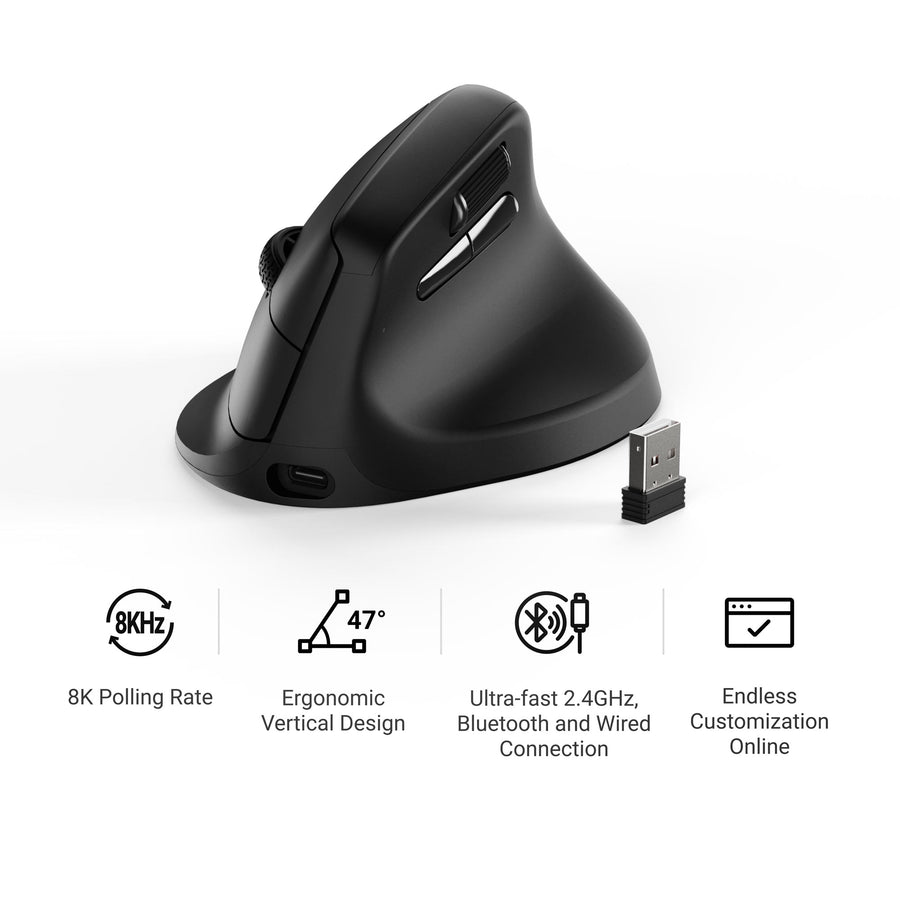 Keychron M5 Wireless Ergonomic Mouse - Keychron Thailand