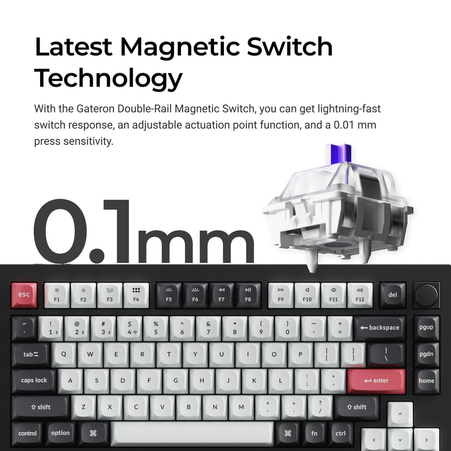 Keychron Q1 HE QMK Wireless Custom Magnetic Keyboard - Keychron Thailand