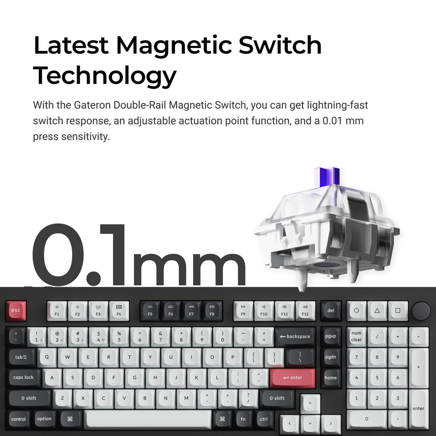 Keychron Q5 HE QMK Wireless Custom Magnetic Keyboard - Keychron Thailand