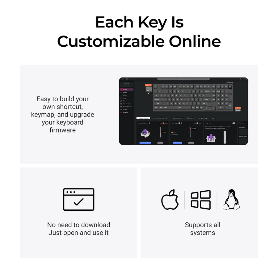 Keychron Q5 HE QMK Wireless Custom Magnetic Keyboard - Keychron Thailand