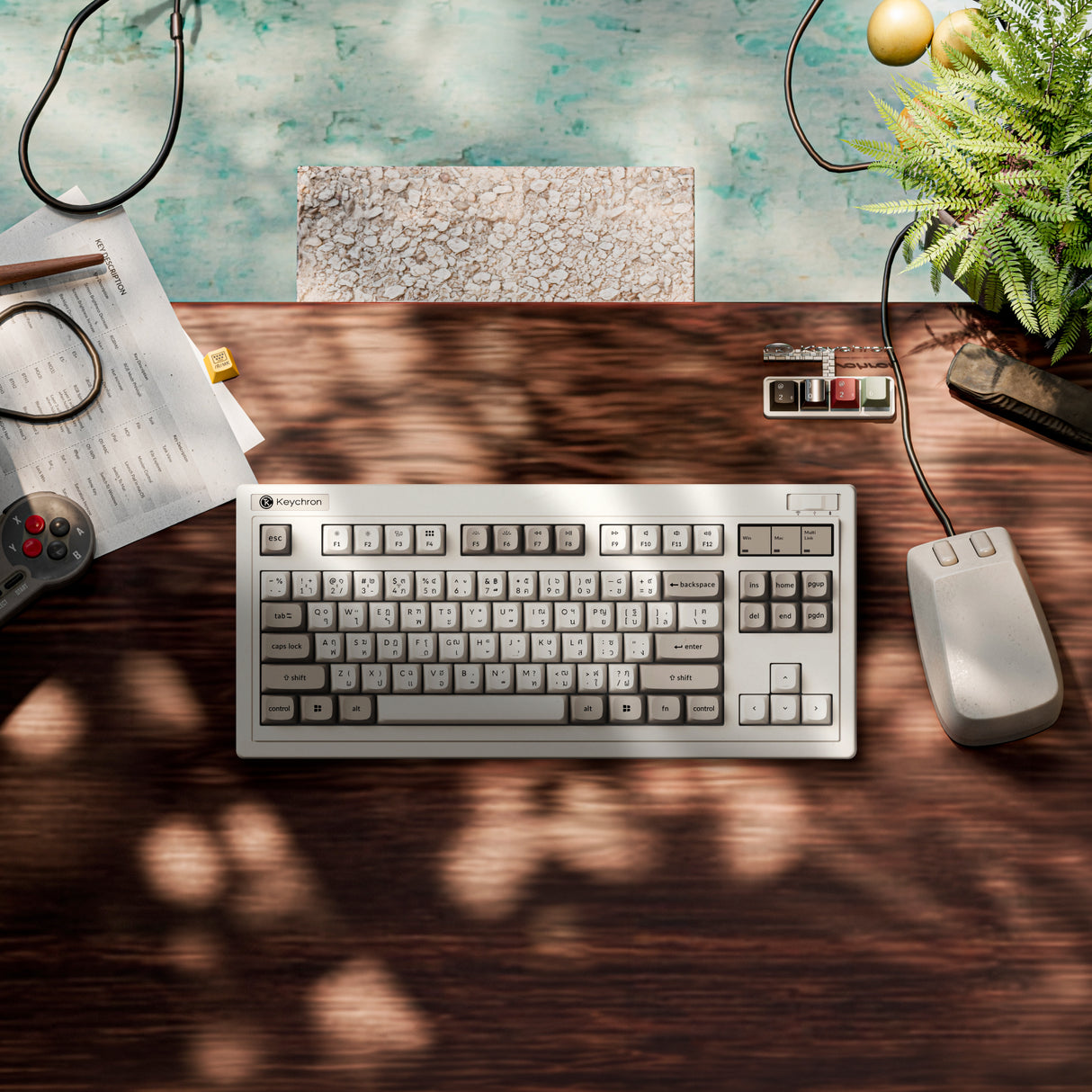 Keychron R3 Retro Wireless Mechanical Keyboard - Keychron Thailand
