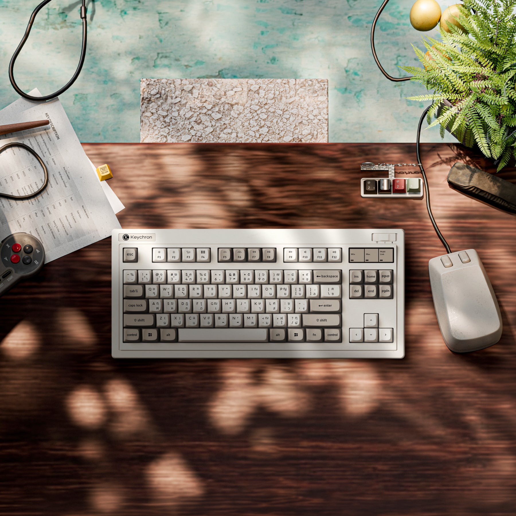 Keychron R3 Retro Wireless Mechanical Keyboard - Keychron Thailand