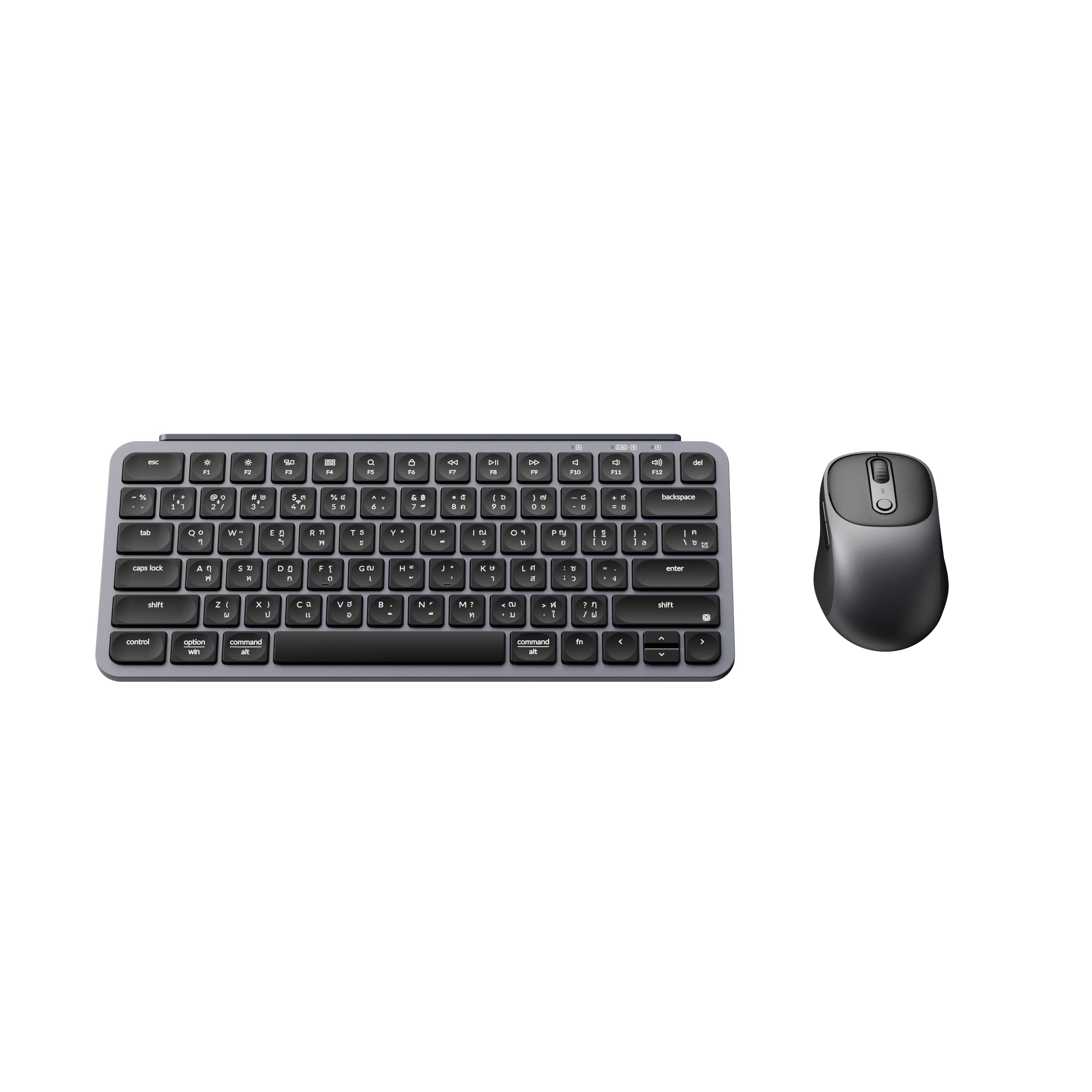 ชุดคอมโบคีย์บอร์ดและเมาส์ไร้สาย B1 Pro Wireless Keyboard and Mouse Combo-เอียง