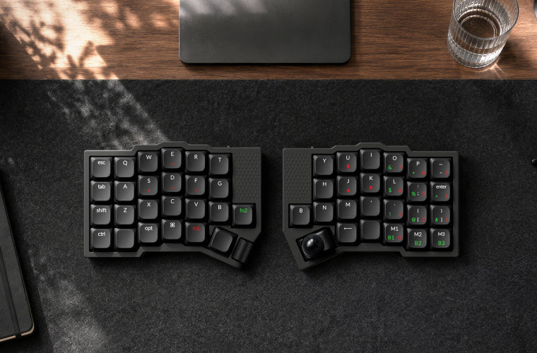 Keychron Orca echo Wireless Split Keyboard with Trackball