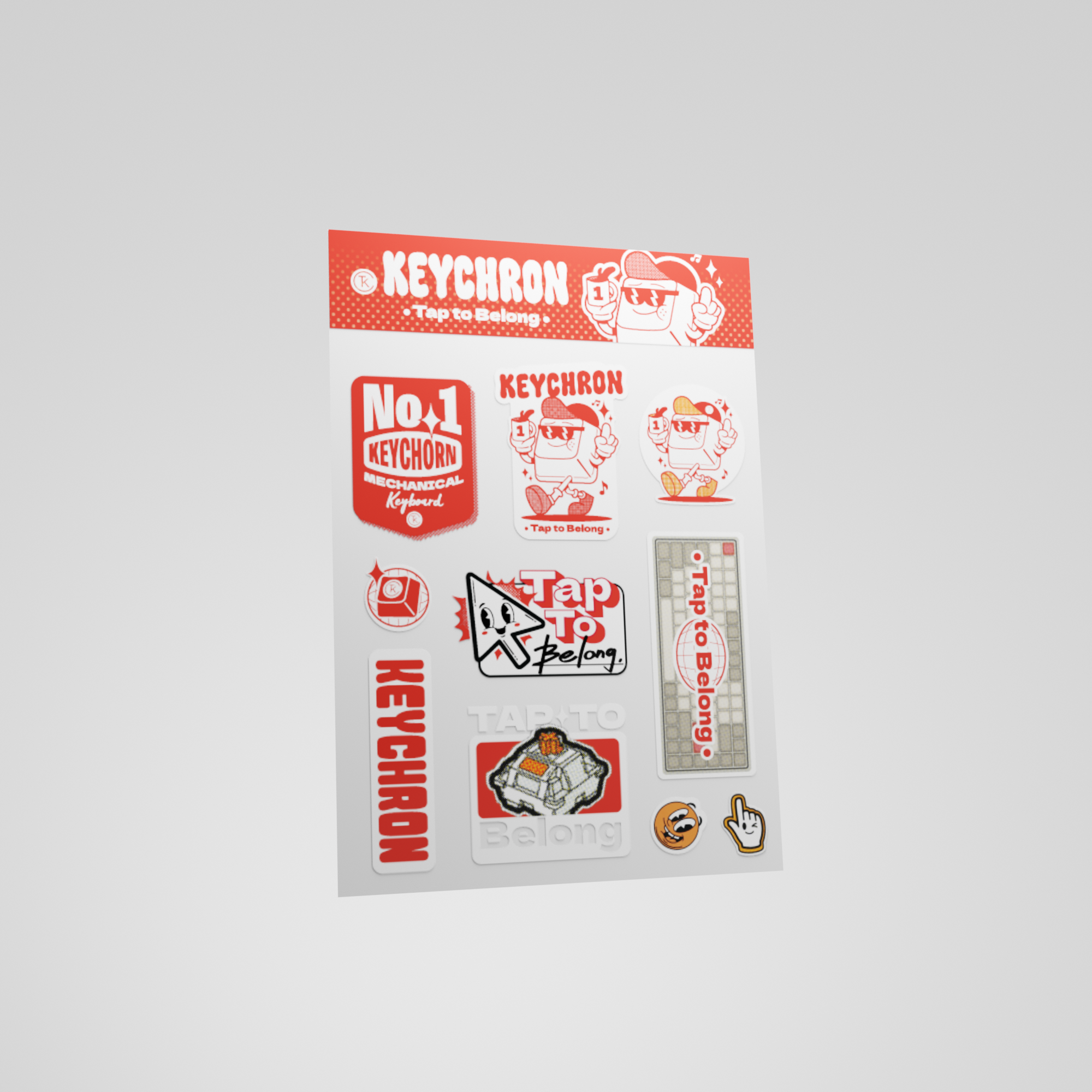 Tap to Belong Sticker Set - Keychron Thailand