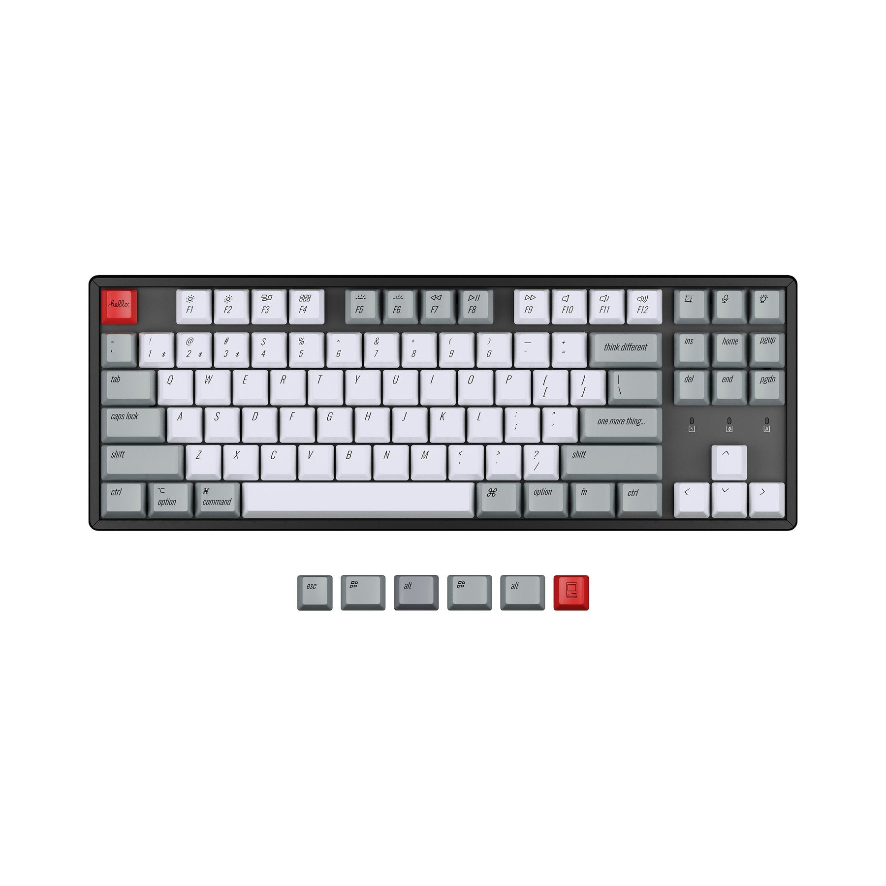 Keychron OEM Profile PBT Retro Keycap Set - Keychron