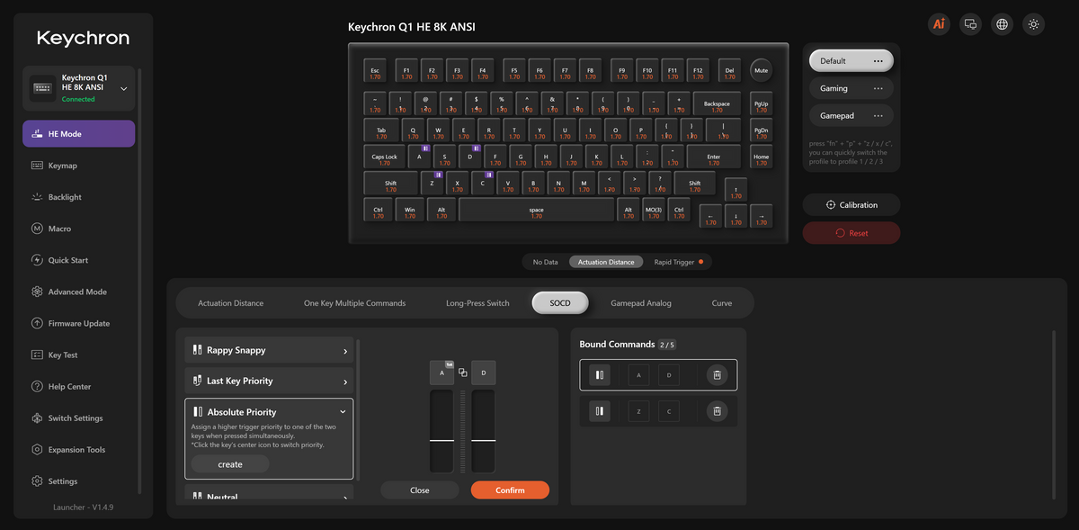 คู่มือเปิดใช้งานฟีเจอร์ Absolute Priority(SOCD) บนคีย์บอร์ด Keychron