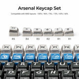 Arsenal - Nuclear Power Shine-through Dye-Sub PBT Full Keycap Set - Keychron Thailand