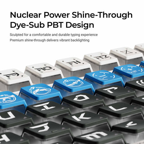 Arsenal - Nuclear Power Shine-through Dye-Sub PBT Full Keycap Set - Keychron Thailand