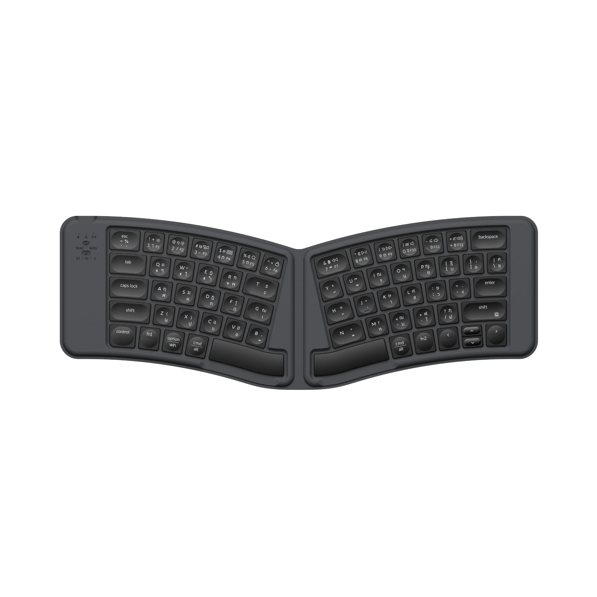 คีย์บอร์ดไร้สายพับได้ Keychron B11 Pro Ultra-Slim Wireless Foldable Keyboard