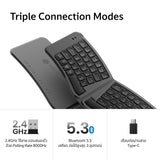 คีย์บอร์ดไร้สายพับได้ Keychron B11 Pro Ultra-Slim Wireless Foldable Keyboard