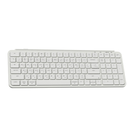 Keychron B2 Pro – คีย์บอร์ดไร้สายบางเฉียบ 96% สีขาว