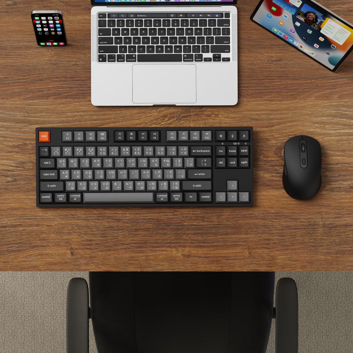 ชุดคอมโบคีย์บอร์ดและเมาส์ไร้สาย Keychron B33 Keyboard and BM25 Mouse Wireless Combo