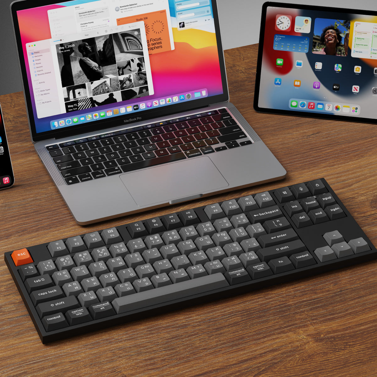 ชุดคอมโบคีย์บอร์ดและเมาส์ไร้สาย Keychron B33 Keyboard and BM25 Mouse Wireless Combo
