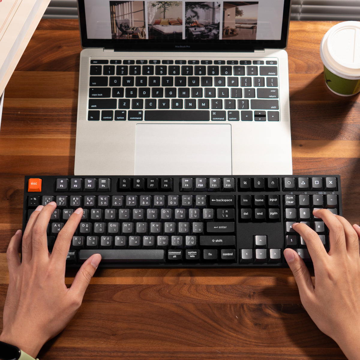 ชุดคอมโบคีย์บอร์ดและเมาส์ไร้สาย Keychron B36 Keyboard and BM25 Mouse Wireless Combo