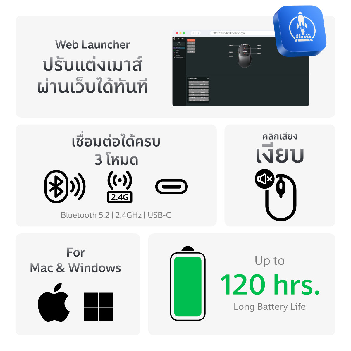 Keychron BM24 Wireless Mouse - Keychron Thailand