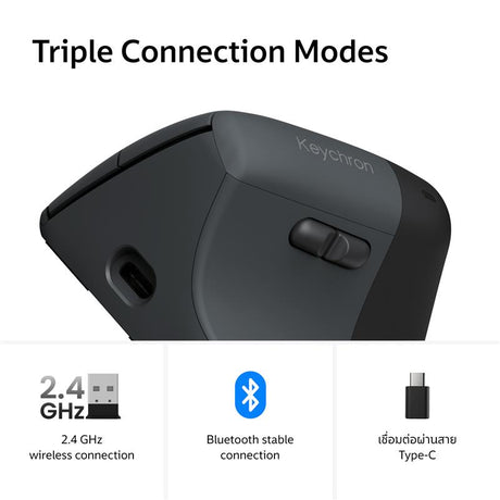 Keychron BM27 Wireless Vertical Ergonomic Mouse - Keychron Thailand