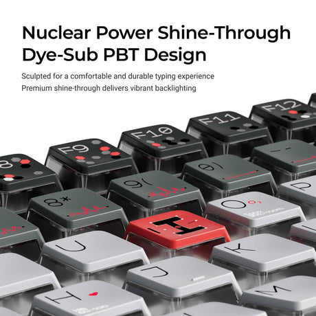 Bio-Individual - Nuclear Power Shine-through Dye-Sub PBT Full Keycap Set (Copy) - Keychron Thailand