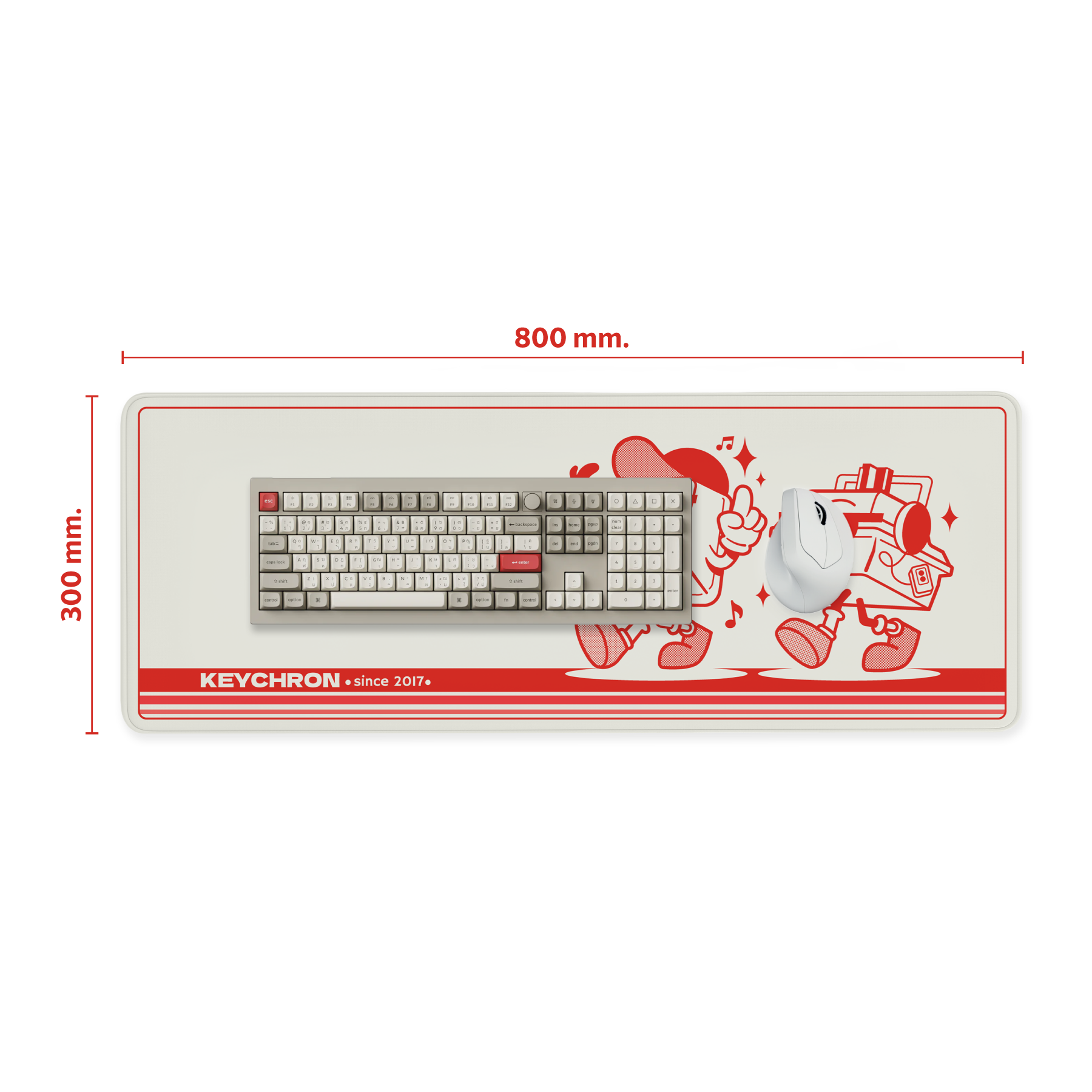 Keychron Desk Mat – Retro 80s Edition - Keychron Thailand