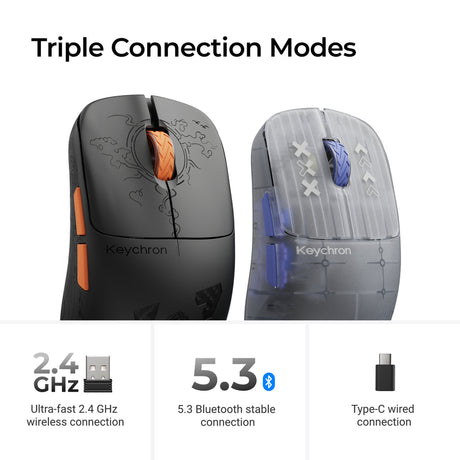 Keychron G3 HE 8K PixArt 3955 Wireless Gaming Mouse - Keychron Thailand