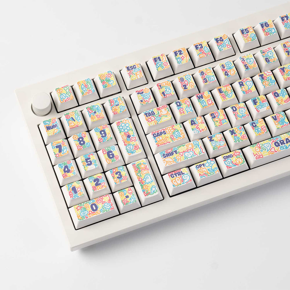 Graffiti Party - Cherry Profile Dye-Sub PBT Full Keycap Set - Keychron Thailand