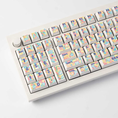 Graffiti Party - Cherry Profile Dye-Sub PBT Full Keycap Set - Keychron Thailand