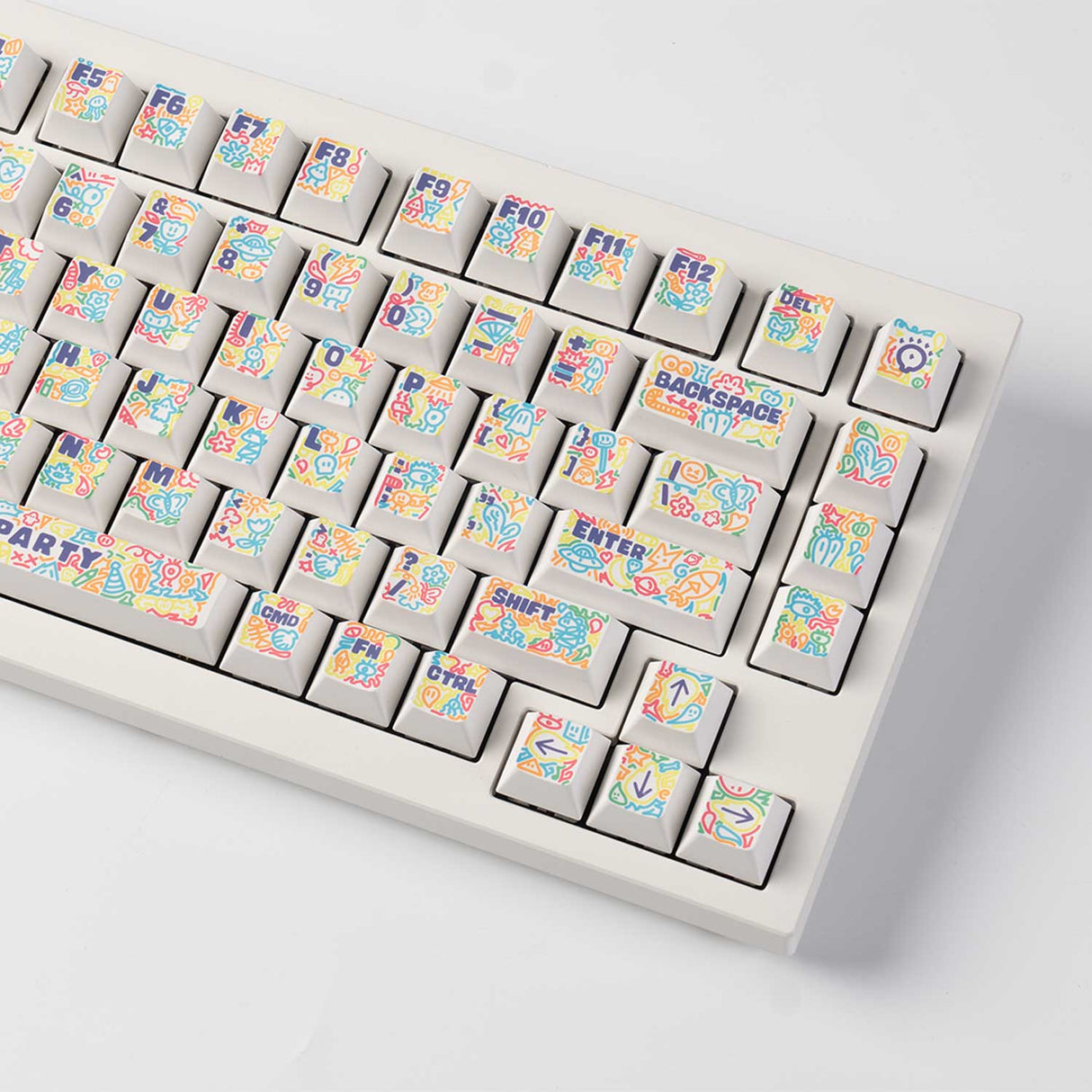 Graffiti Party - Cherry Profile Dye-Sub PBT Full Keycap Set - Keychron Thailand