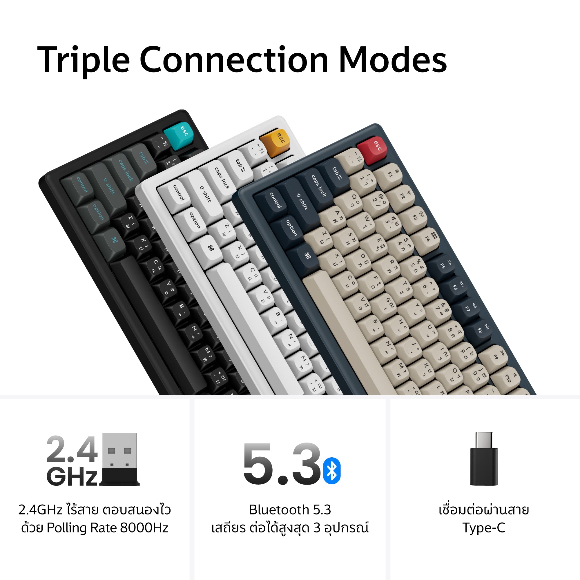 Keychron J2 Ultra 8K Wireless Custom Mechanical Keyboard