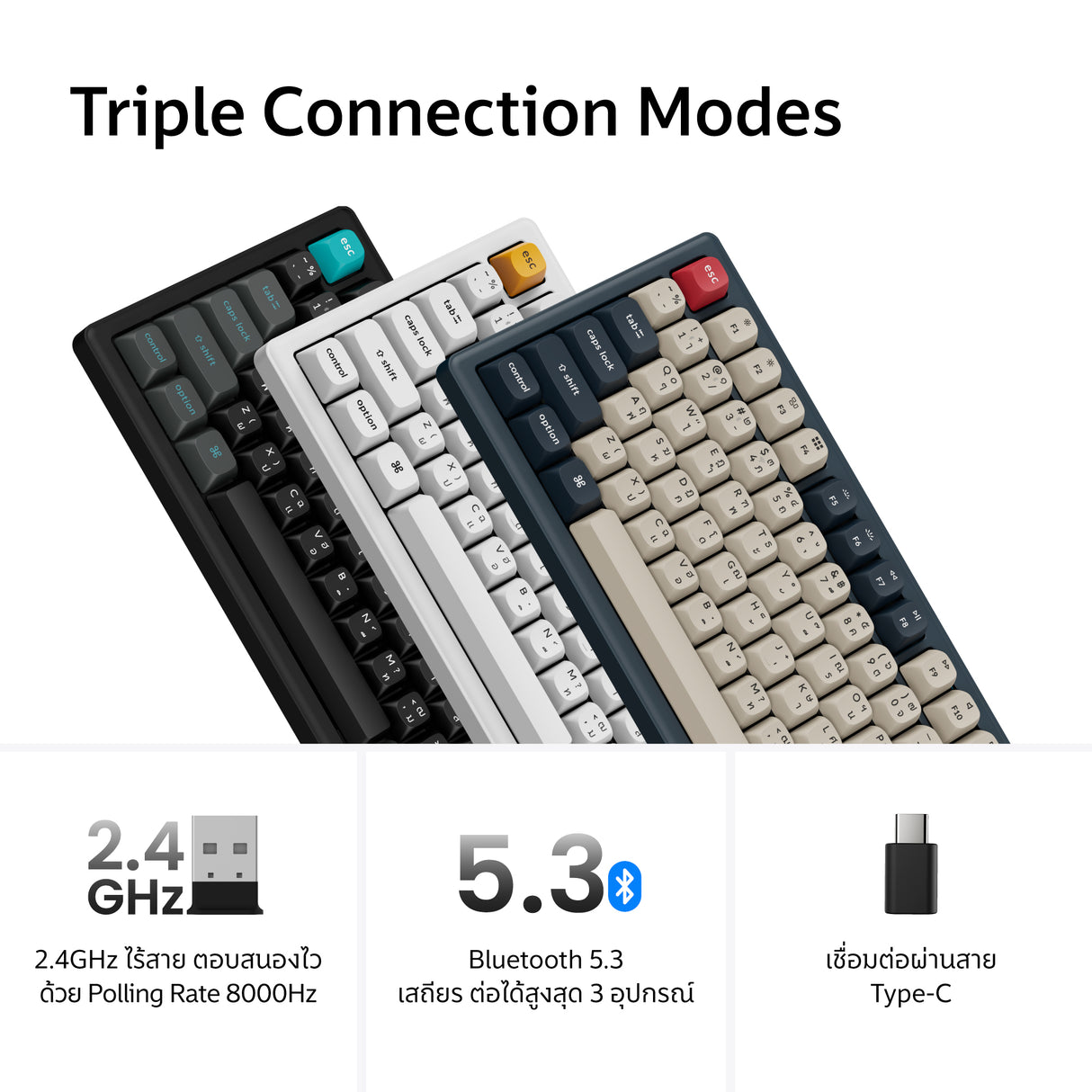 Keychron J2 Ultra 8K Wireless Custom Mechanical Keyboard