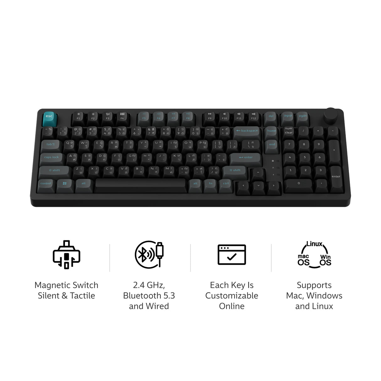 Keychron J3 TMR Wireless Magnetic Switch Keyboard