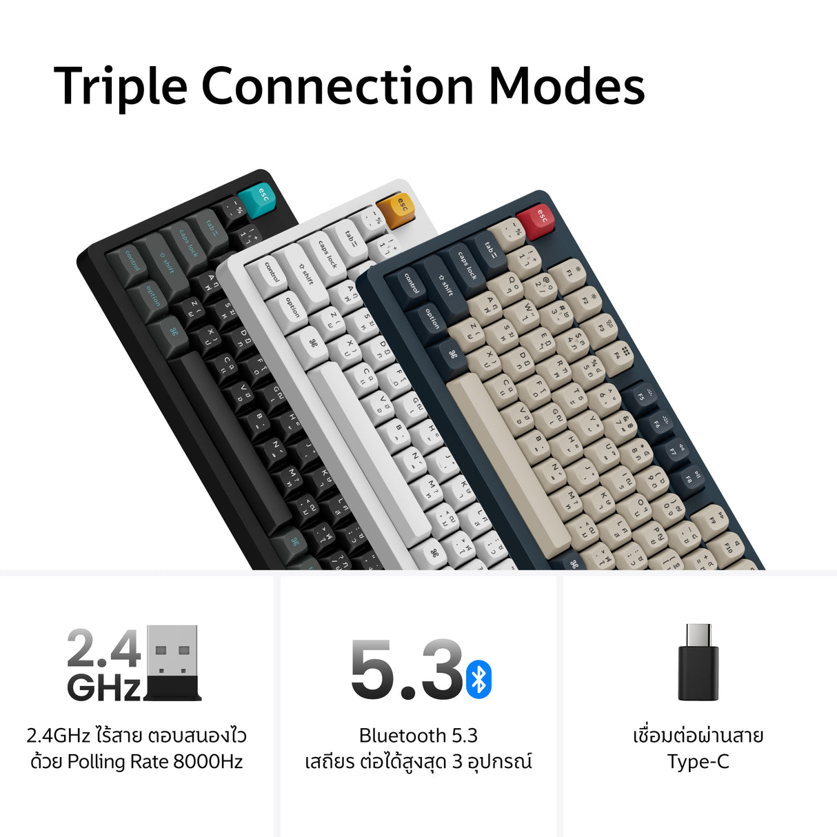 Keychron J3 Ultra 8K Wireless Custom Mechanical Keyboard