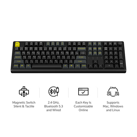 Keychron J5 TMR Wireless Magnetic Switch Keyboard - Keychron Thailand