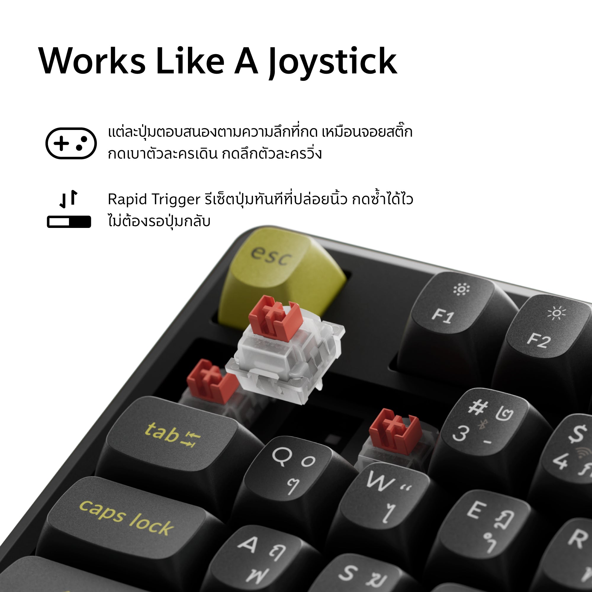 Keychron J5 TMR Wireless Magnetic Switch Keyboard - Keychron Thailand