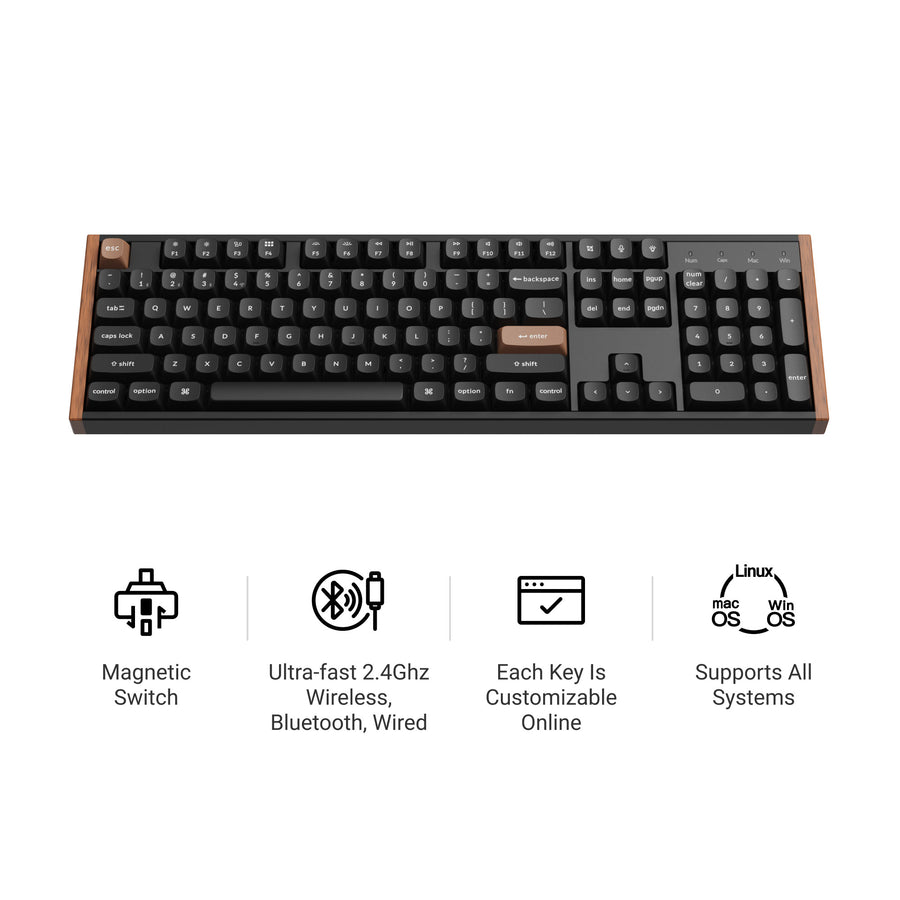 Keychron K10 TMR Wireless Magnetic Switch Custom Keyboard - Keychron Thailand