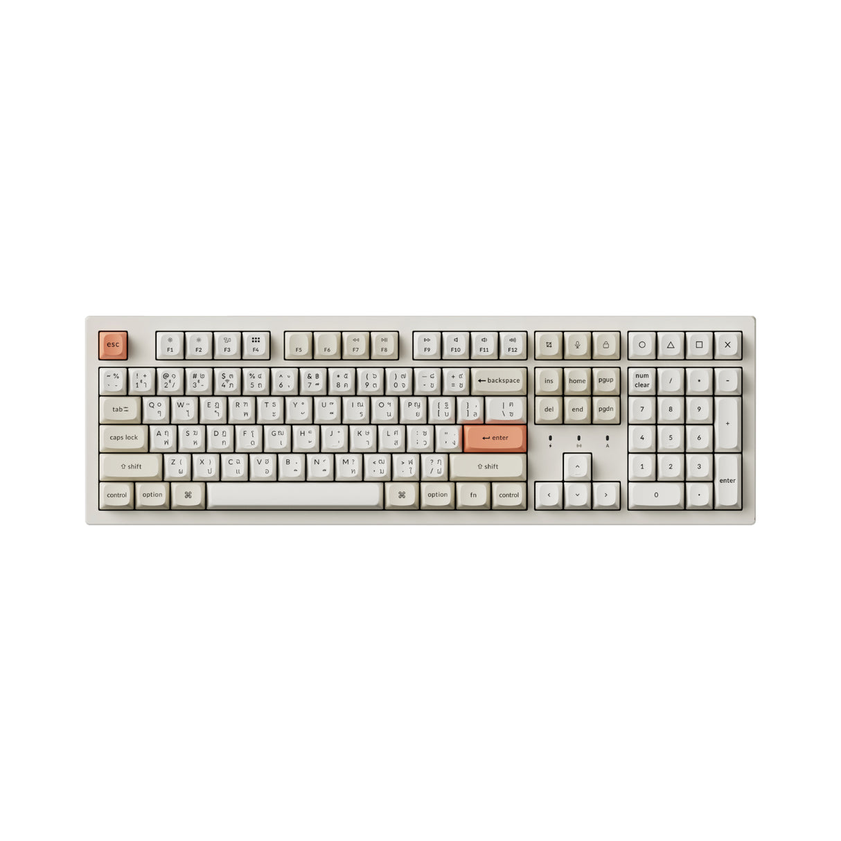 คีย์บอร์ดเสียงเงียบ Keychron K10 ZMK Silent Wireless Mechanical 