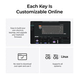 Keychron K2 TMR Wireless Magnetic Switch Custom Keyboard - Concrete Edition