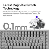 Keychron K2 TMR Wireless Magnetic Switch Custom Keyboard - Concrete Edition
