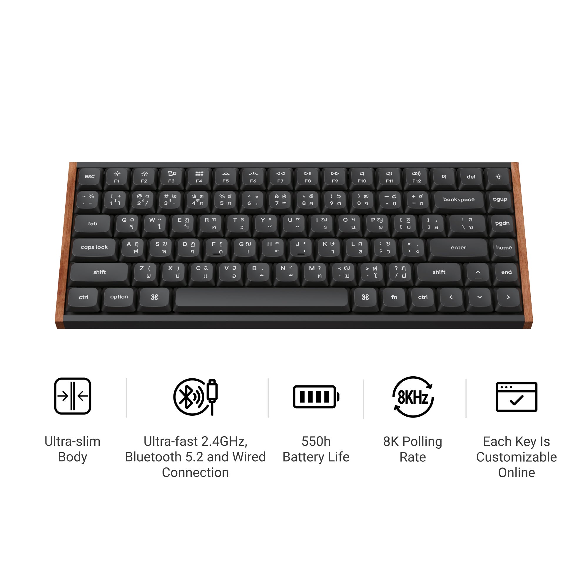 Keychron K3 Ultra 8K Wireless Custom Mechanical Keyboard