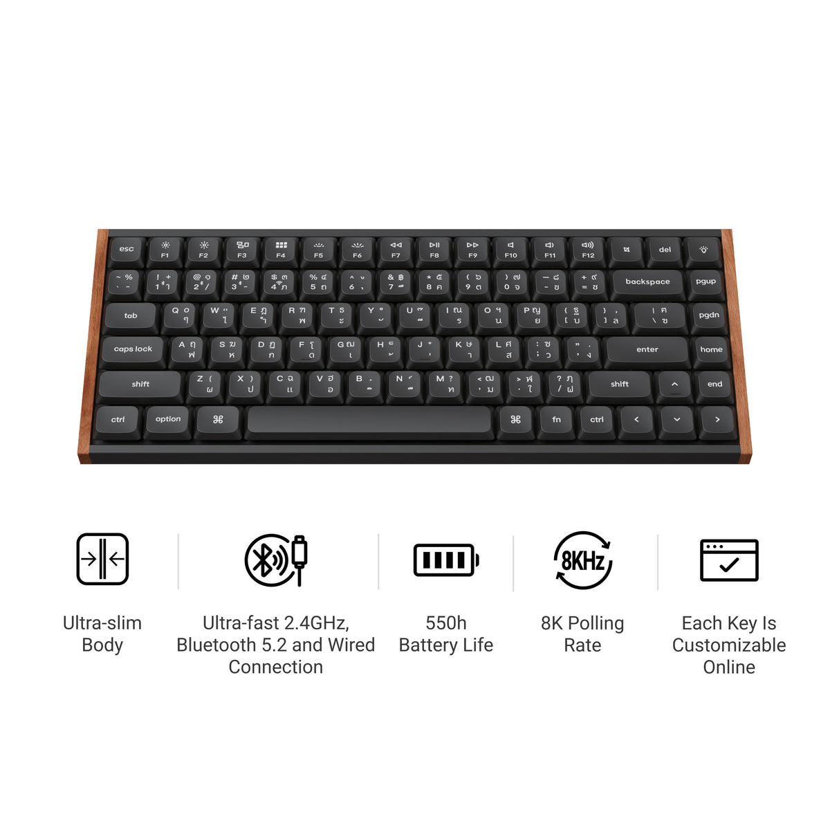 Keychron K3 Ultra 8K Wireless Custom Mechanical Keyboard