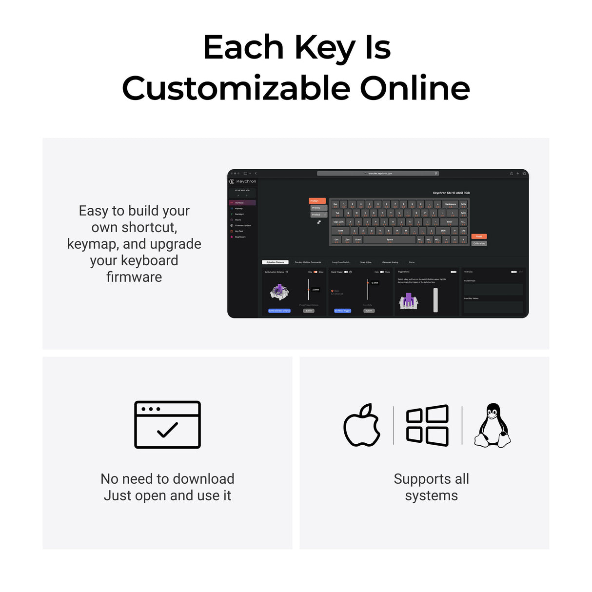 Keychron K6 HE Wireless Magnetic Switch Custom Keyboard - Keychron Thailand